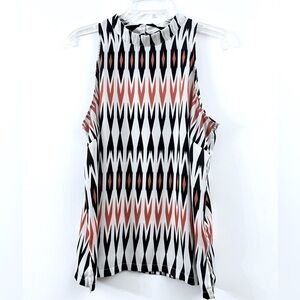 🔥3 for $18 Bundle - Worthington Graphic Sleeveless in Black, White & Orange